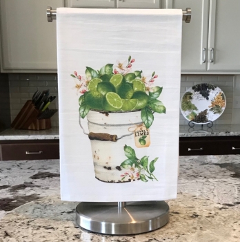 Flour Sack Towels - Farmhouse Bucket of Limes